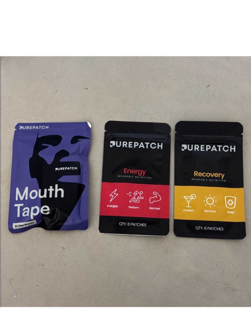 Sale!! NWT PurePatch Mouth Tape & Energy and Recovery Patches